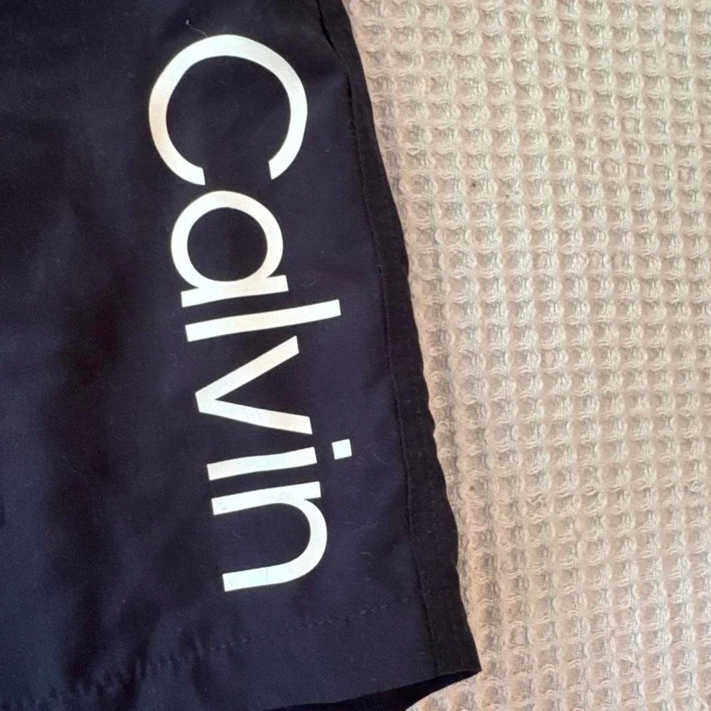 Calvin Klein Swim Trunks Black CK Logo Shorts